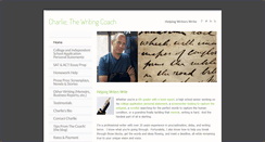 Desktop Screenshot of charliethewritingcoach.com